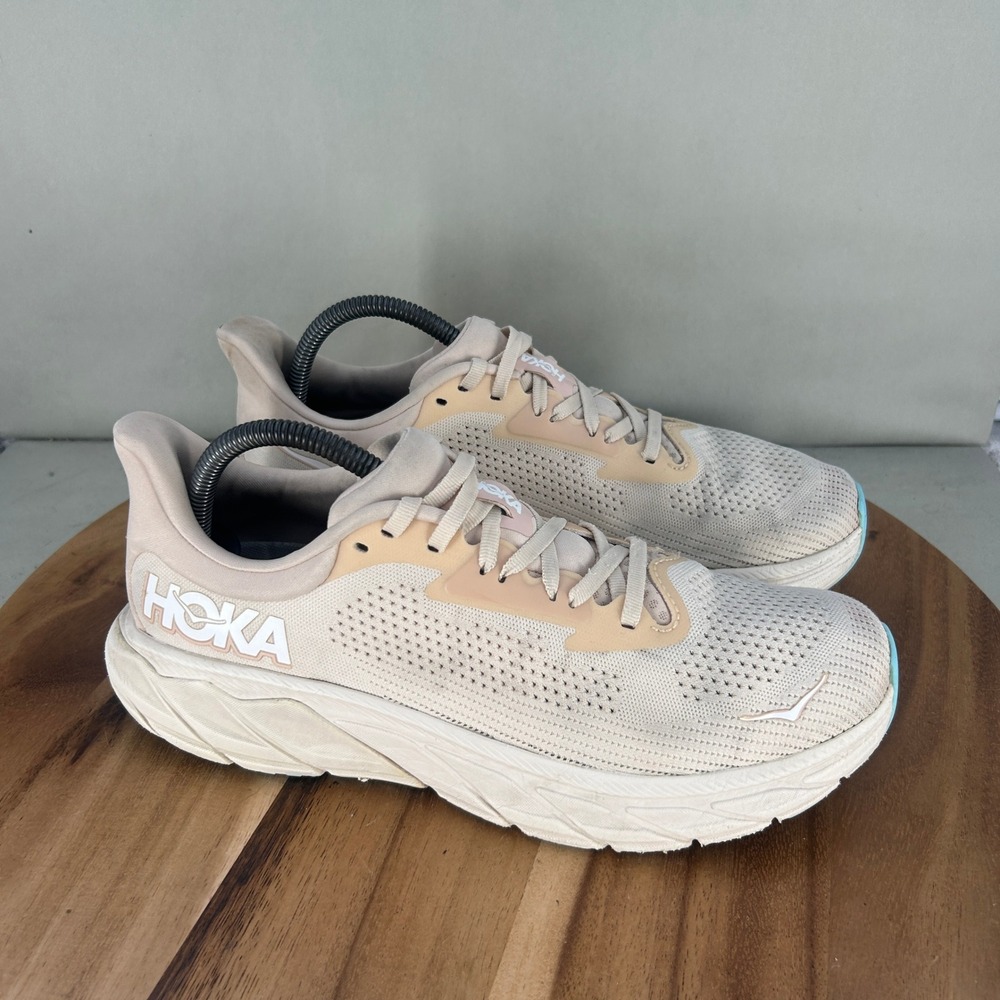 Hoka Arahi 7 Womens Running Shoes Vanilla Rose Gold 1147851 VRM Size 10B